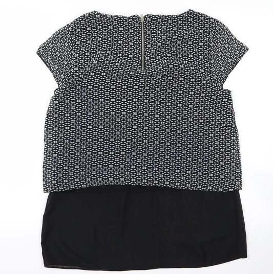 F&F Womens Black Basic Blouse Size 12