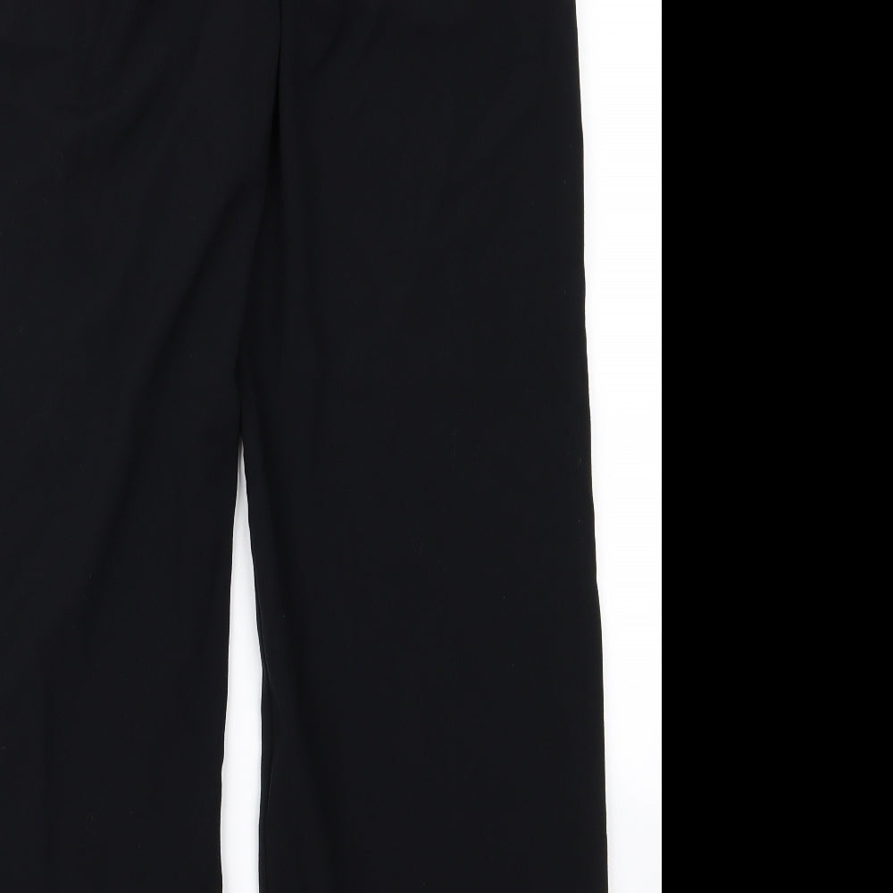 Womens UK Size 12 m&s Regular Fit Black Trousers