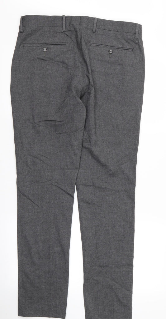 Womens UK Size 32 ASOS Regular Fit Grey Trousers