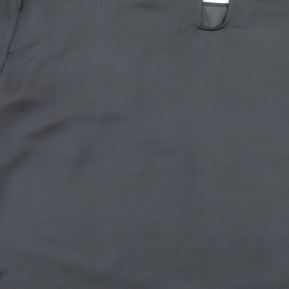 H&M Womens Grey Basic Blouse Size 14