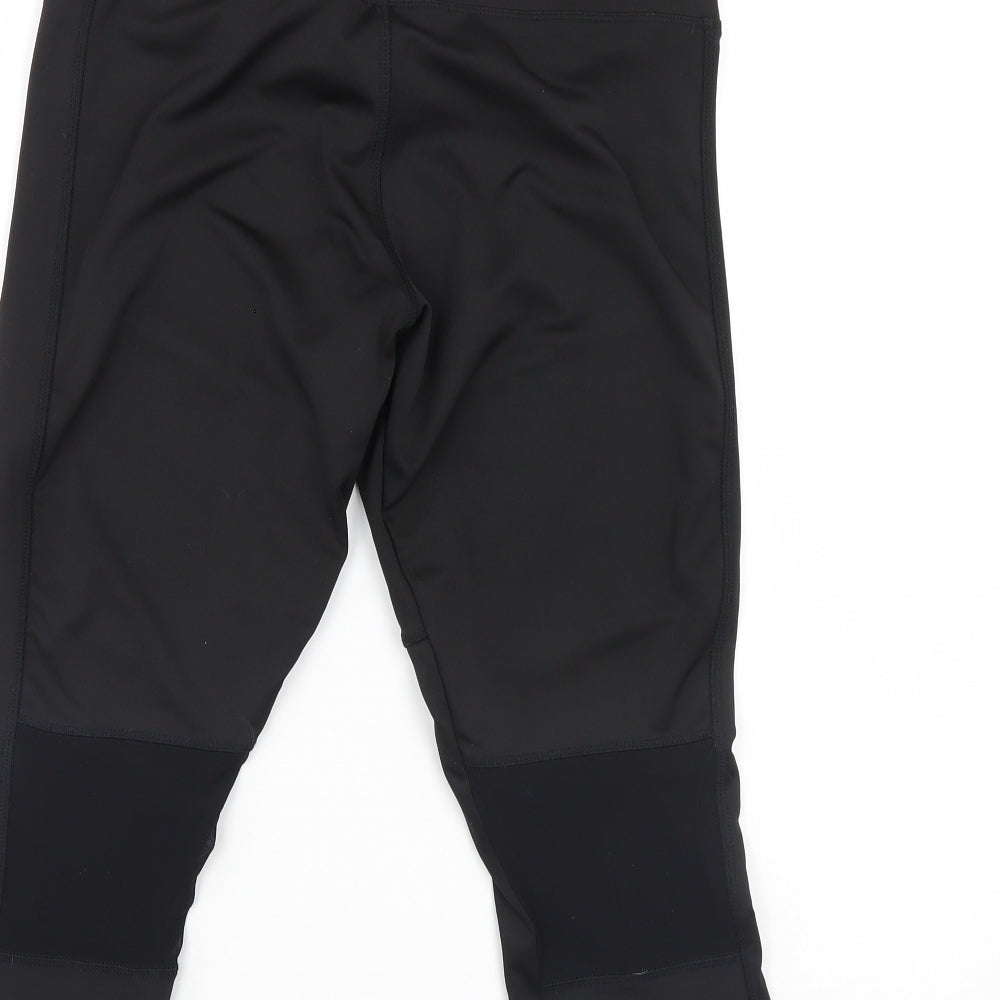 Sport fx Womens Black Track Pants Leggings Size 12 L20 in