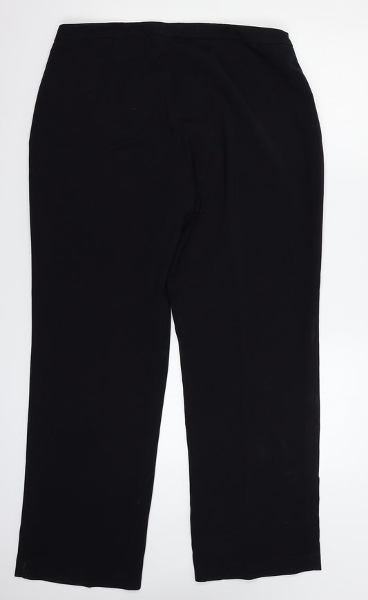 AMARANTO Womens Blue Dress Pants Trousers Size 16 L30 in