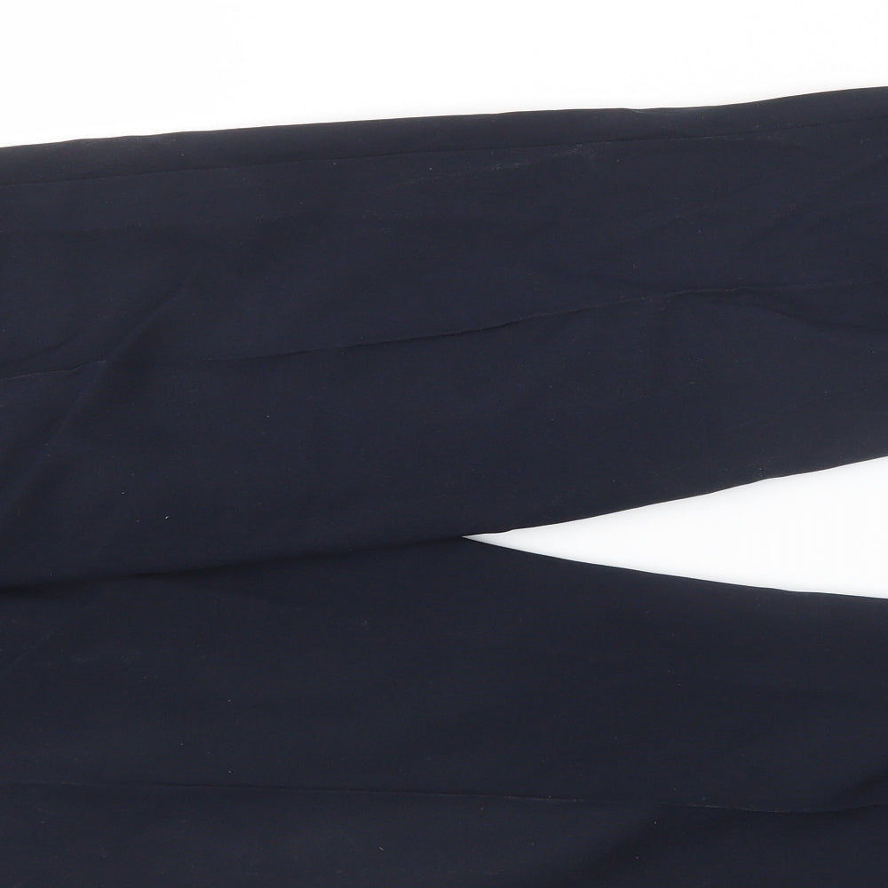 Womens UK Size 10 Preworn Regular Fit Blue Trousers