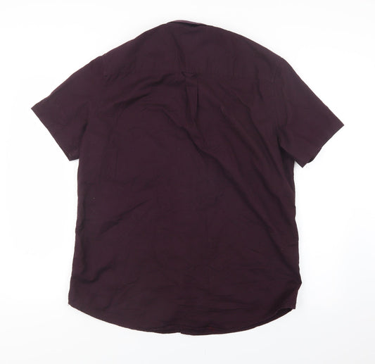 Burton Mens Purple Button-Up Size L
