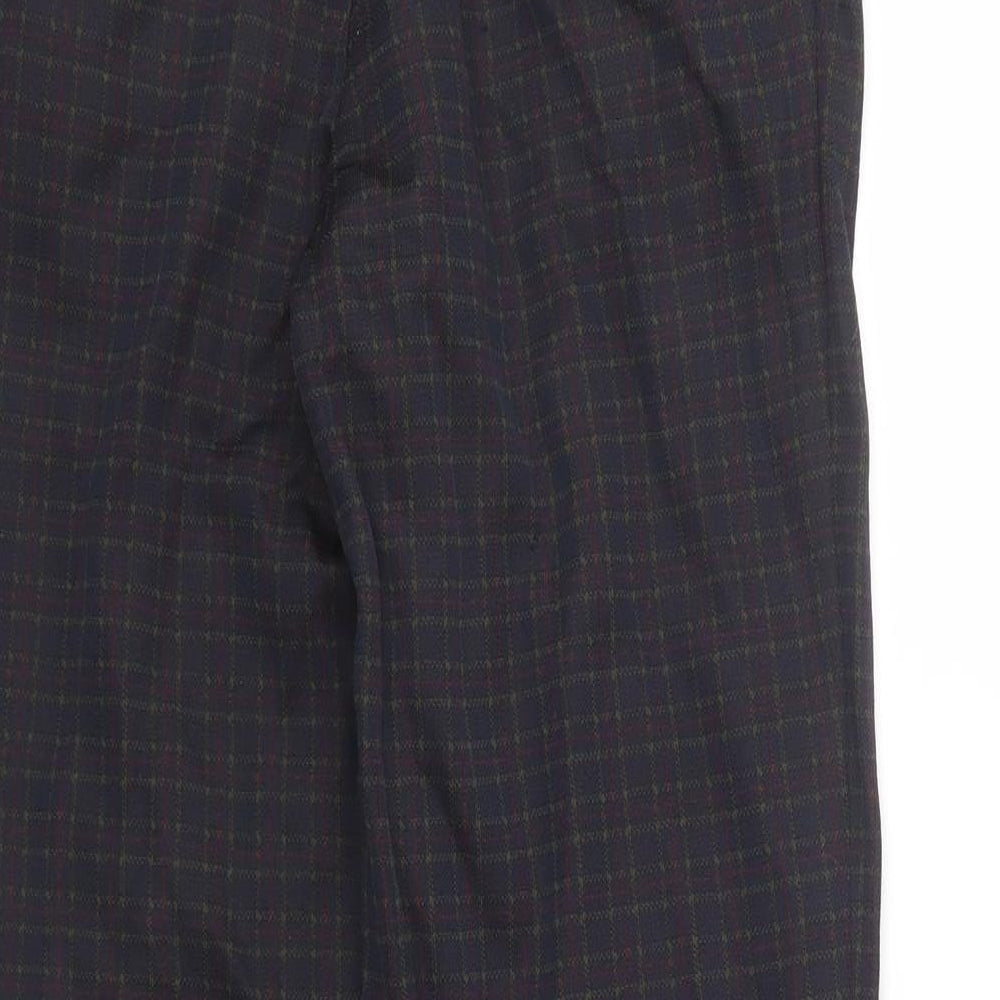 Womens UK Size 10 M&S Regular Fit Blue Trousers