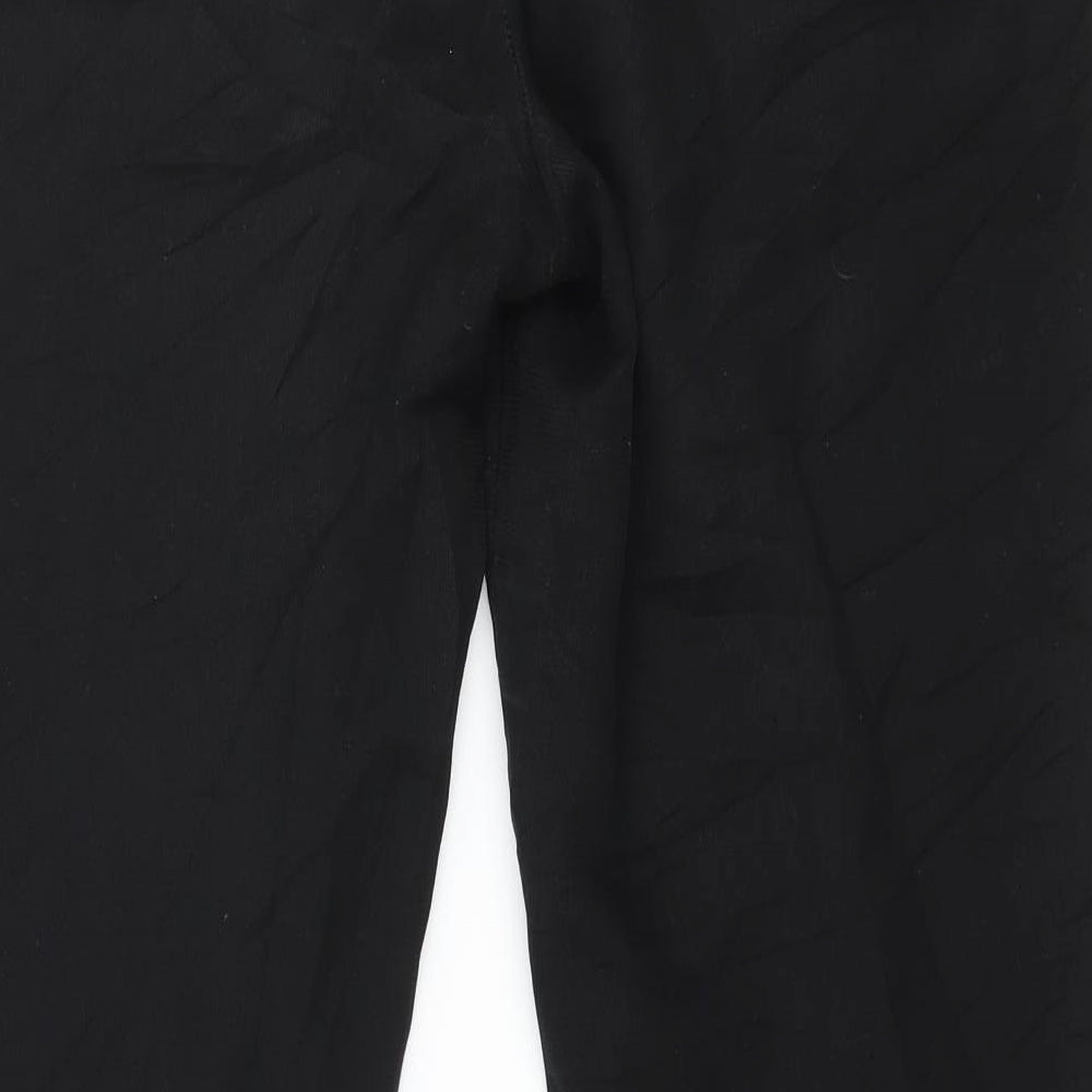 Womens UK Size 10 NEXT Regular Fit Black Trousers