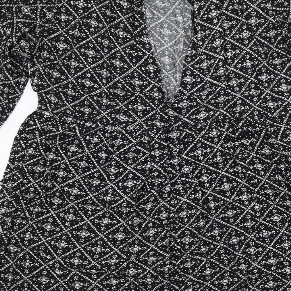 George Womens Black A-Line Size 12