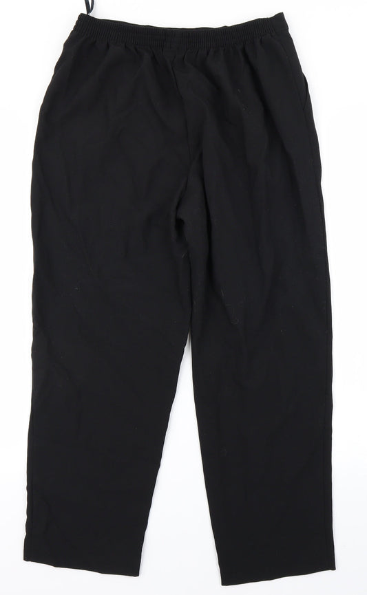Classic Womens Black Capri Trousers Size 14 L23 in
