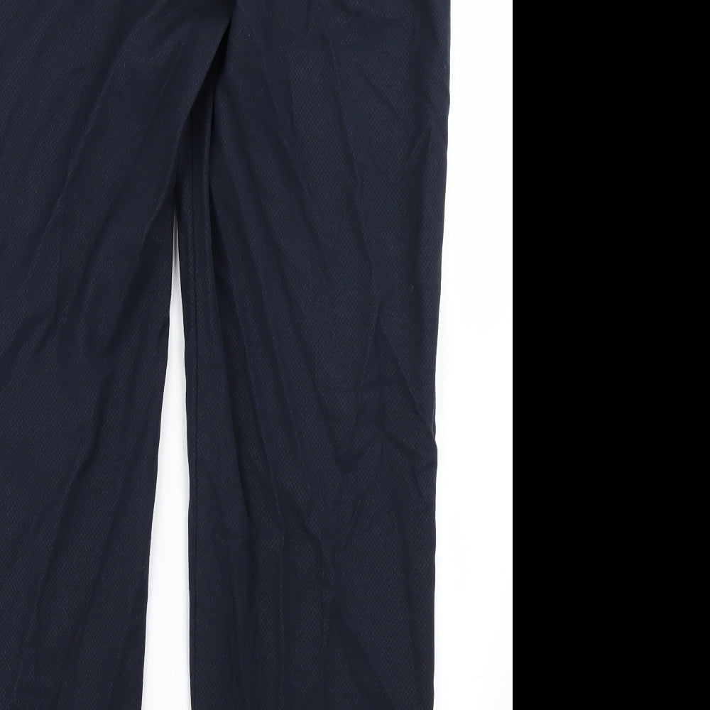 M&S Collection Womens Blue Trousers Size 14 L24 in