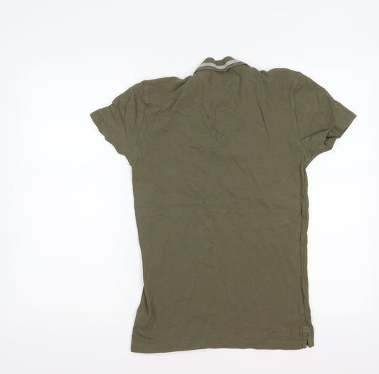 New Look Mens Green Polo Size S