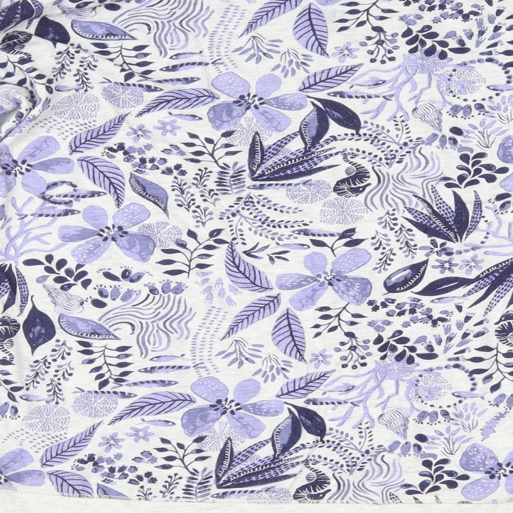 Debenhams Womens White Floral Kimono Pyjama Top Size S
