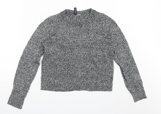 Divided Womens Grey Pullover Jumper Size S