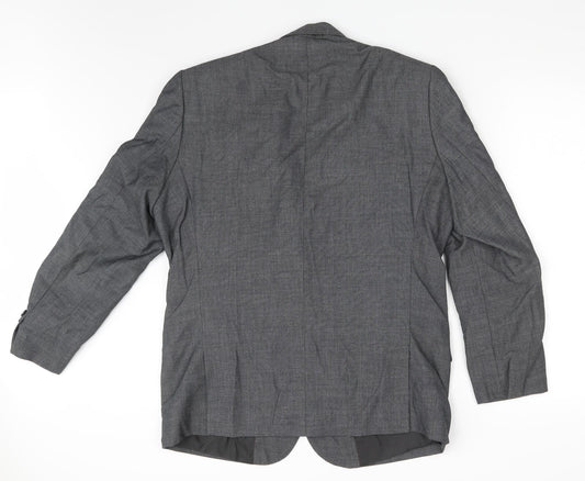 Mens UK Size One Size Preworn Regular Black Suit Jacket