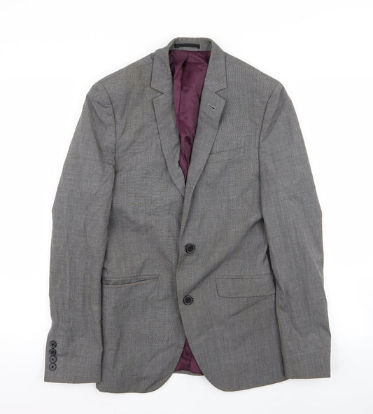 Mens UK Size 34 ASOS Regular Grey Suit Jacket