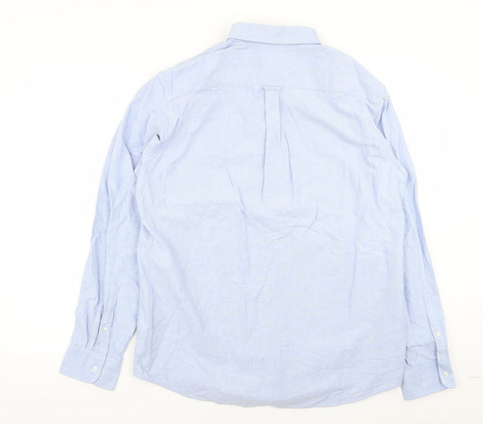 Mens UK Collar Size L MVP Smart Blue Dress Shirt