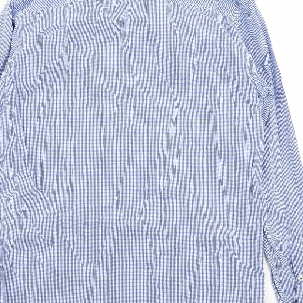 Mens UK Collar Size 16.5 Heritage Smart Blue Dress Shirt