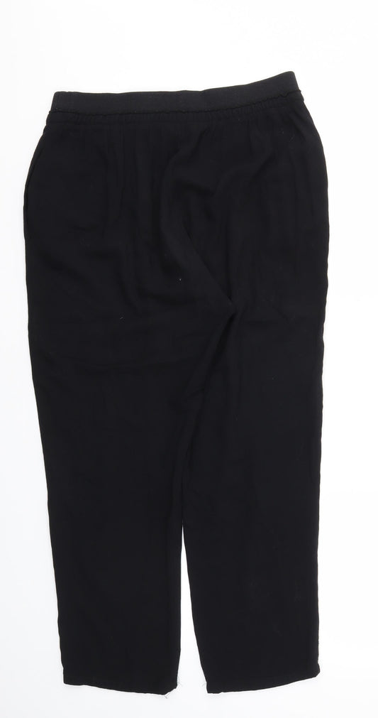 TU Womens Black Trousers Size 12 L23 in - Stretch waistband
