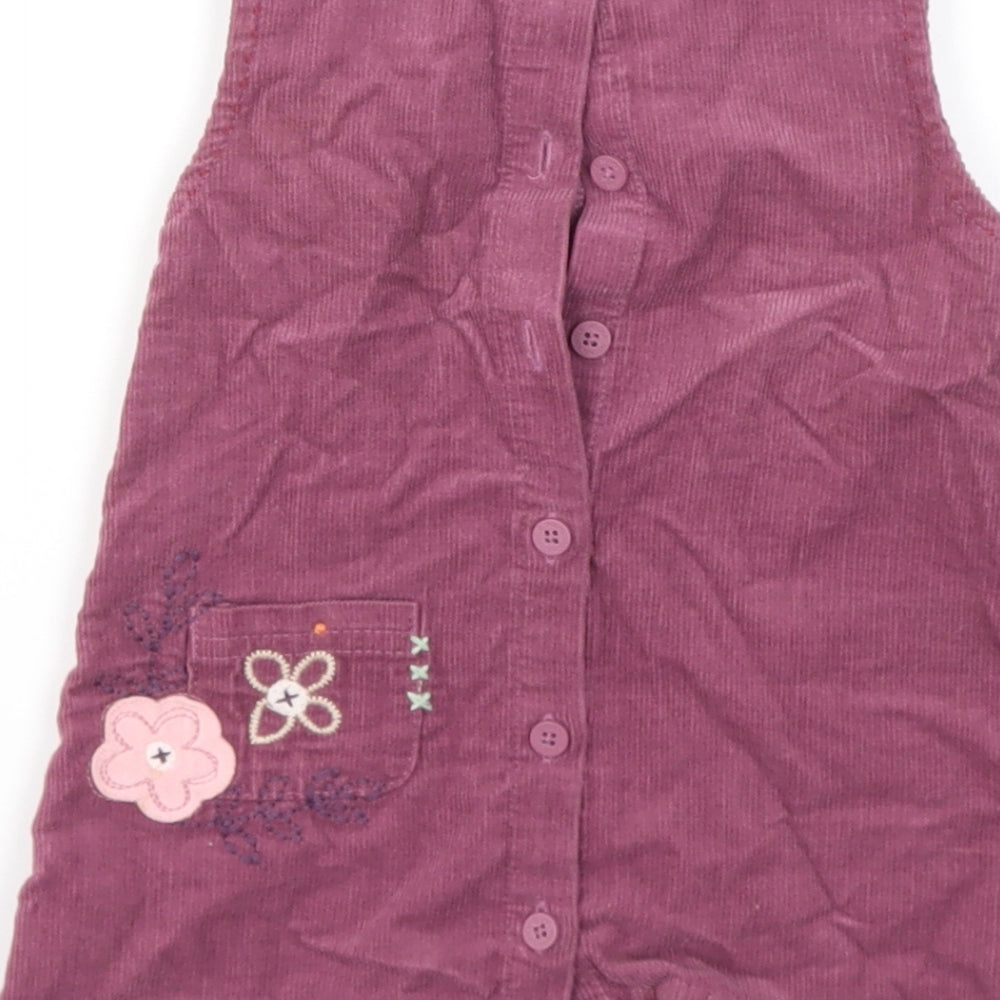 Debenhams Girls Purple Floral Fit & Flare Size 3-6 Months