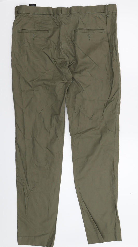 Womens UK Size 38 H&M Extra-Slim Fit Chino Grey Trousers