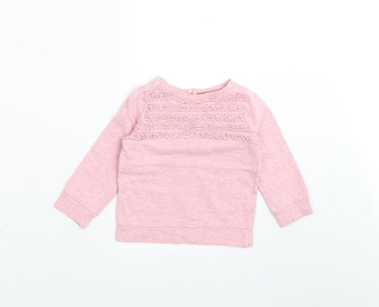 Mini Club Girls Purple Pullover Jumper Size 9-12 Months - Sweatshirt