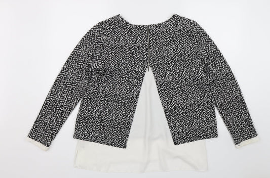 Womens UK Size 14 Wallis Black Basic Blouse