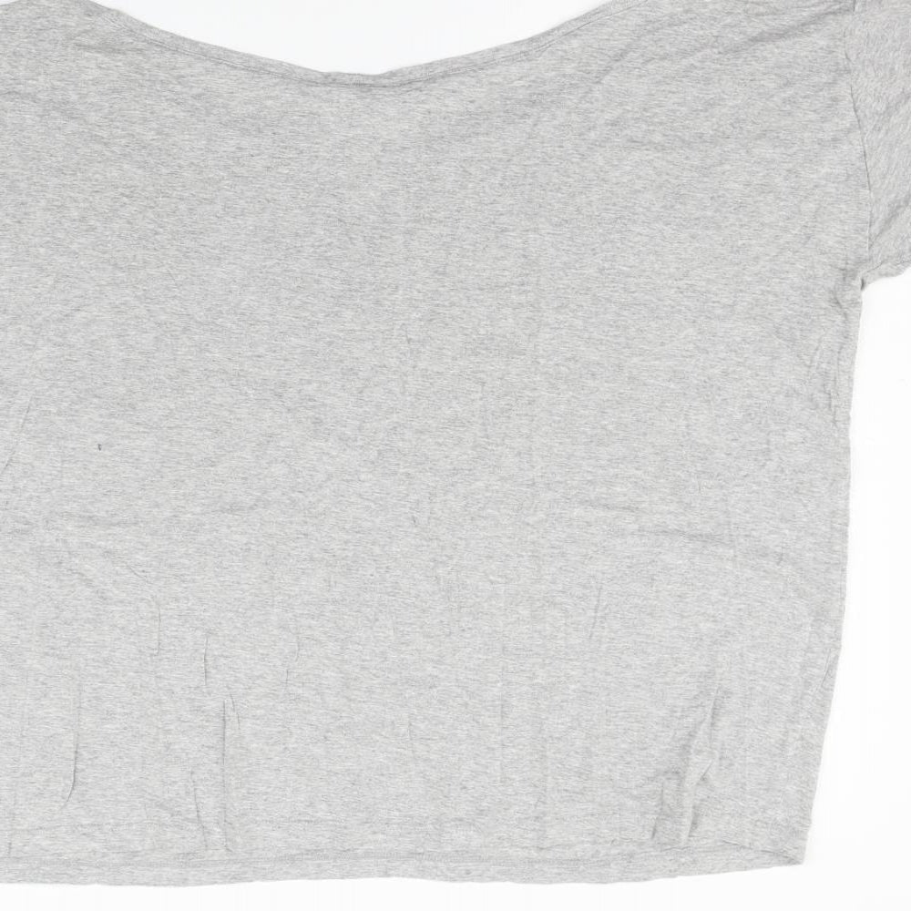 Womens UK Size 14 ASOS Green Basic T-Shirt