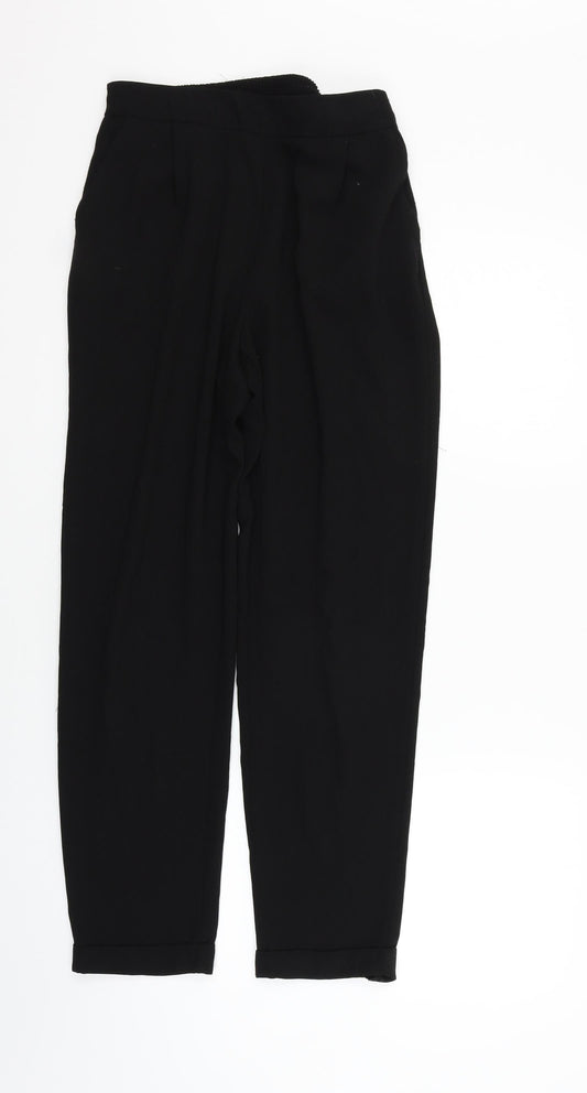 Womens UK Size 10 Primark Regular Fit Black Trousers