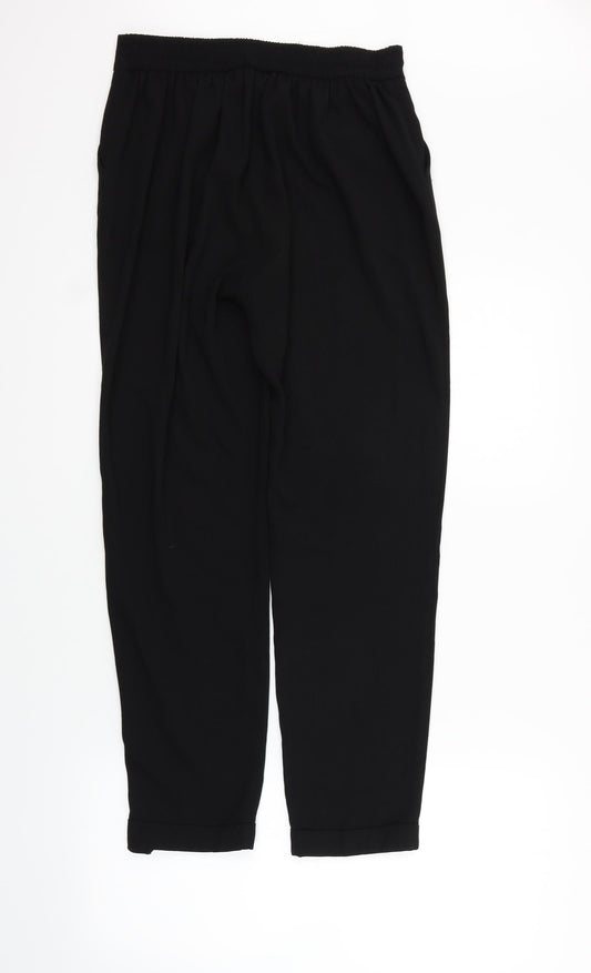 Womens UK Size 10 Primark Regular Fit Black Trousers
