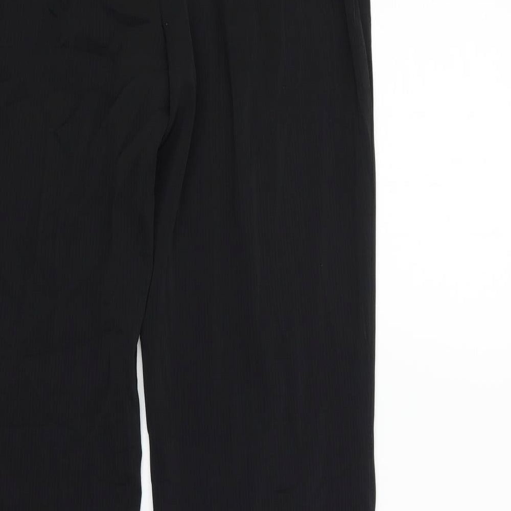 Womens UK Size 12 NEXT Regular Fit Black Trousers