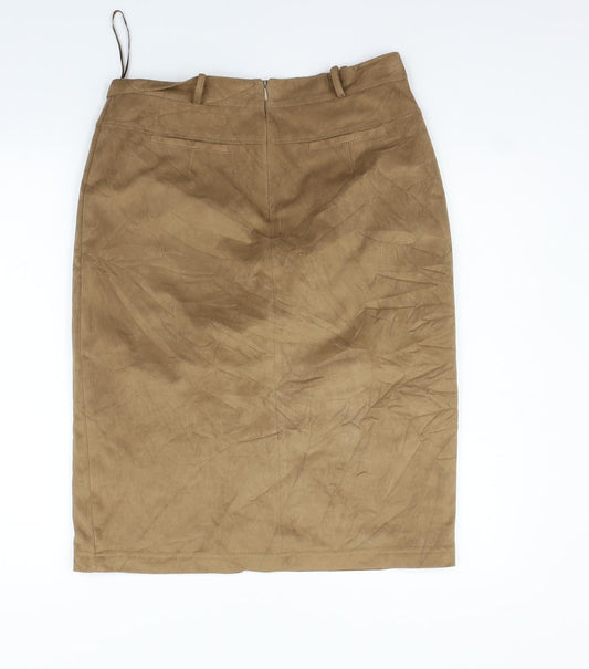 Monsoon Womens Beige   Flare Skirt Size 14