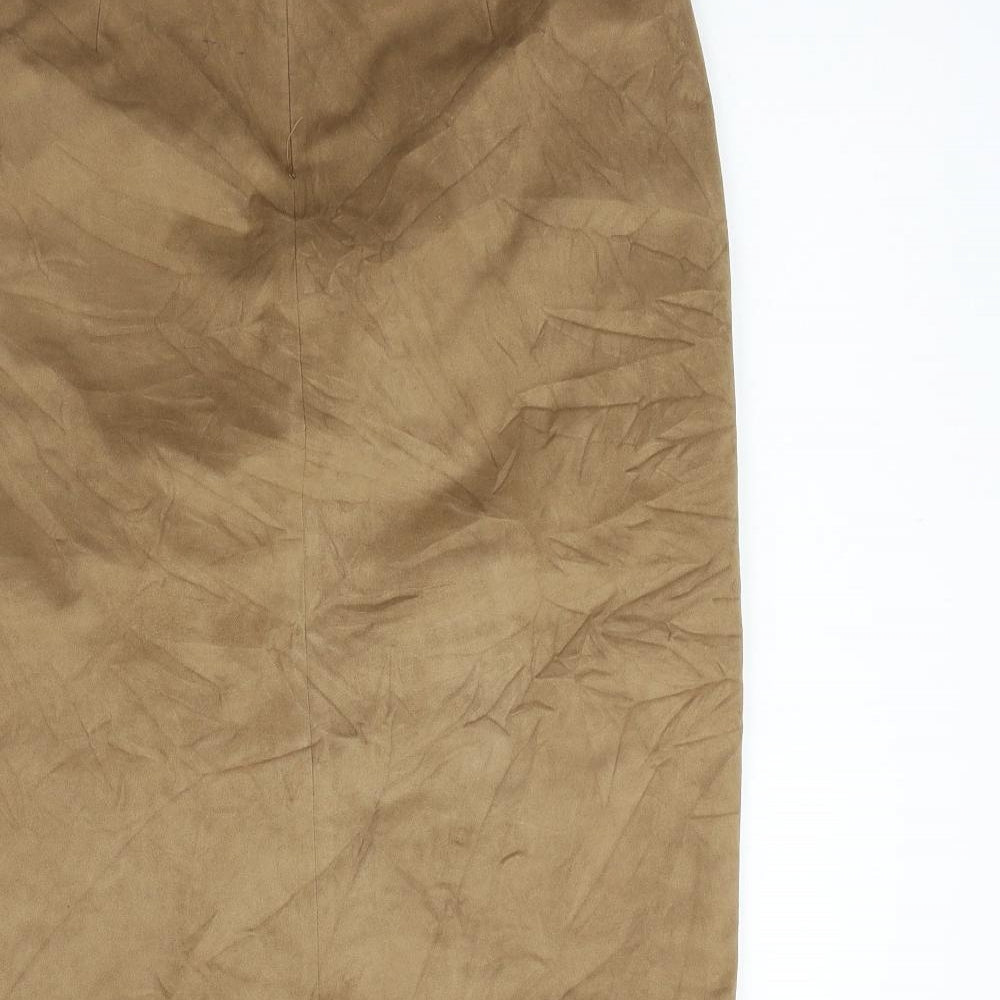 Monsoon Womens Beige Flare Skirt Size 14