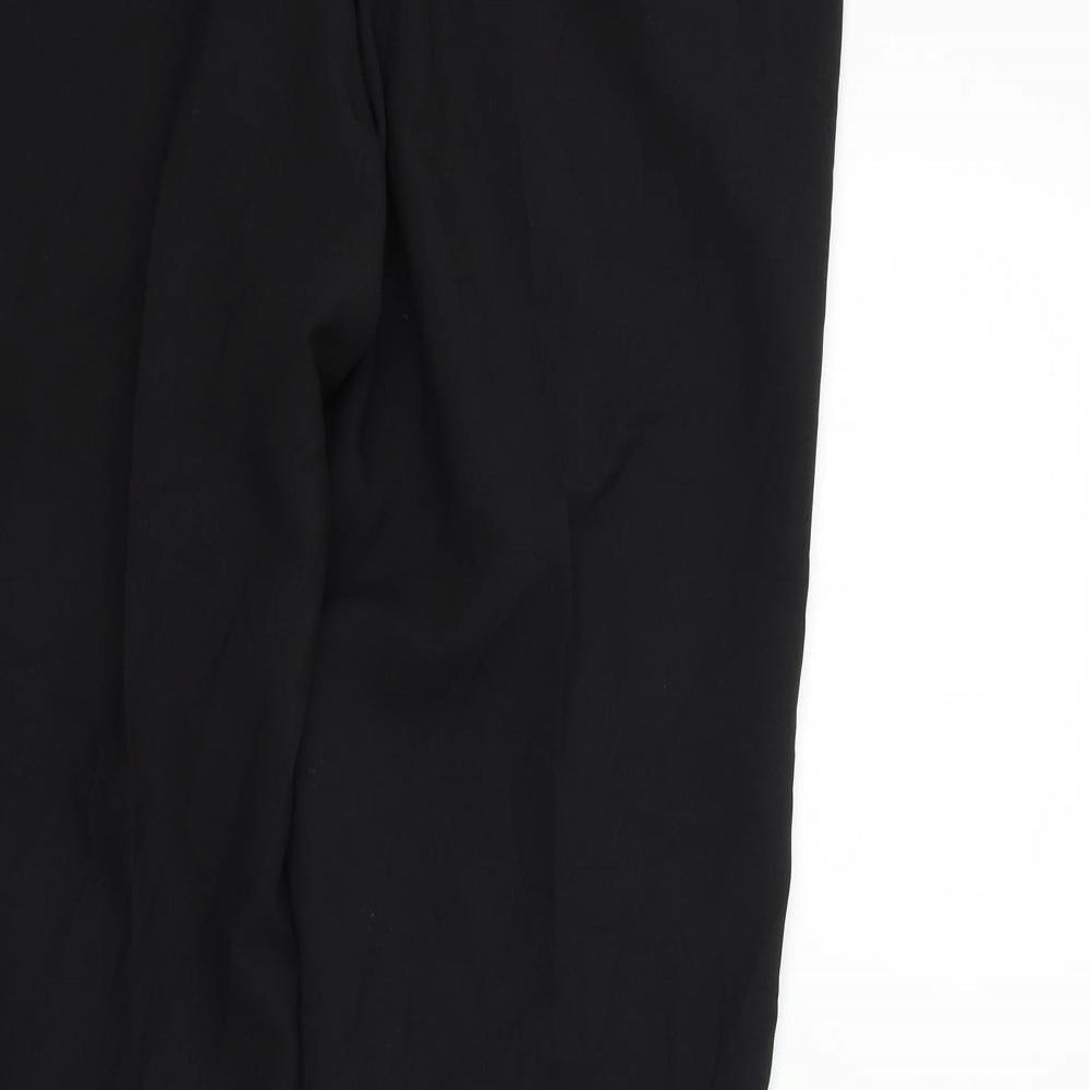 Womens UK Size 32 in Marks and Spencer Regular Fit Black Trousers