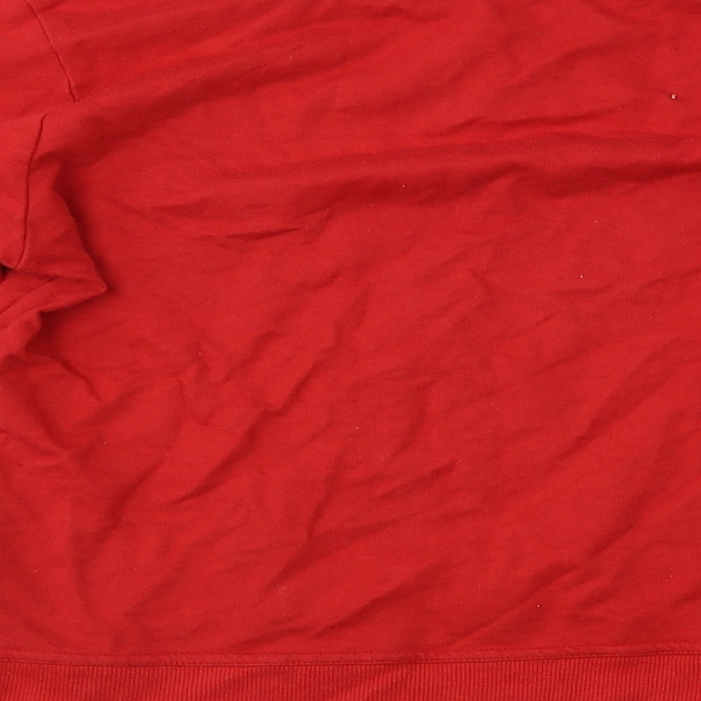Womens UK Size S Peacocks Red Basic T-Shirt