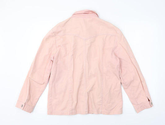 Jumper Womens Pink Jacket Coat Size 14