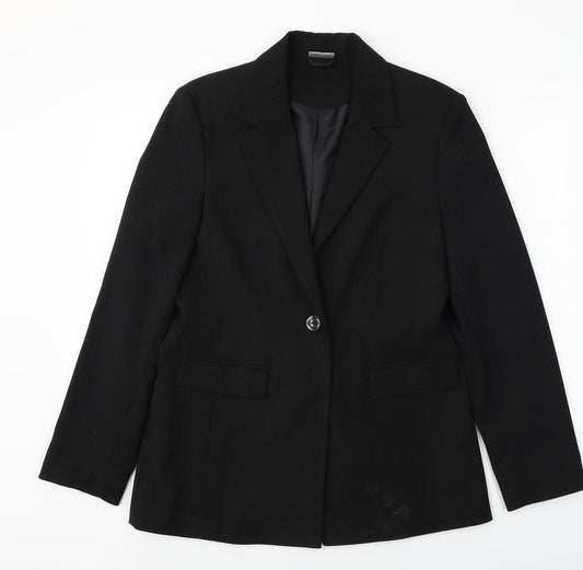 Womens UK Size 12 Select Regular Black Blazer