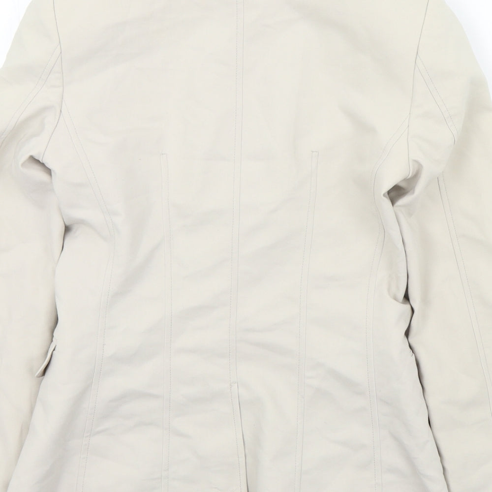 H&M Womens Beige Jacket Blazer Size 34