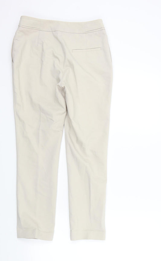 Womens UK Size 36 H&M Regular Fit Beige Trousers