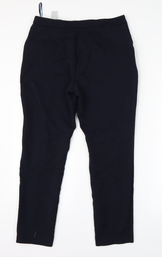 F&F Womens Blue Dress Pants Trousers Size 10 L24 in