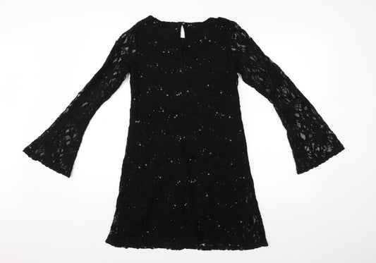 Dorothy Perkins Womens Black Fit & Flare Size 8