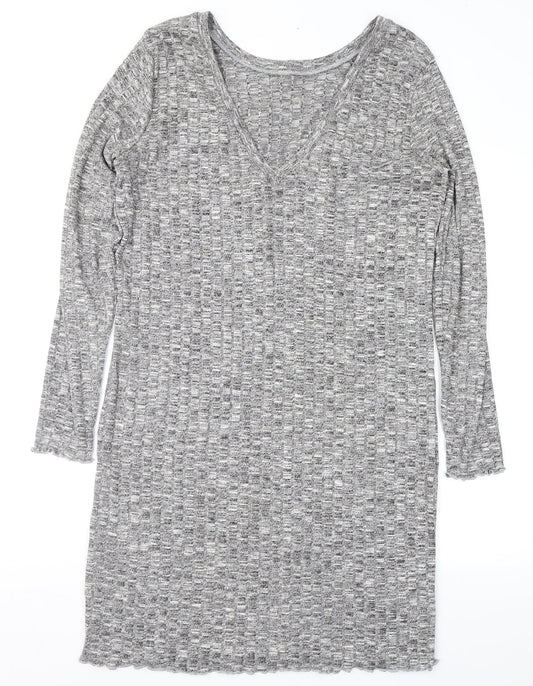 Vera Moda Womens Grey Knit Jumper Dress Size L