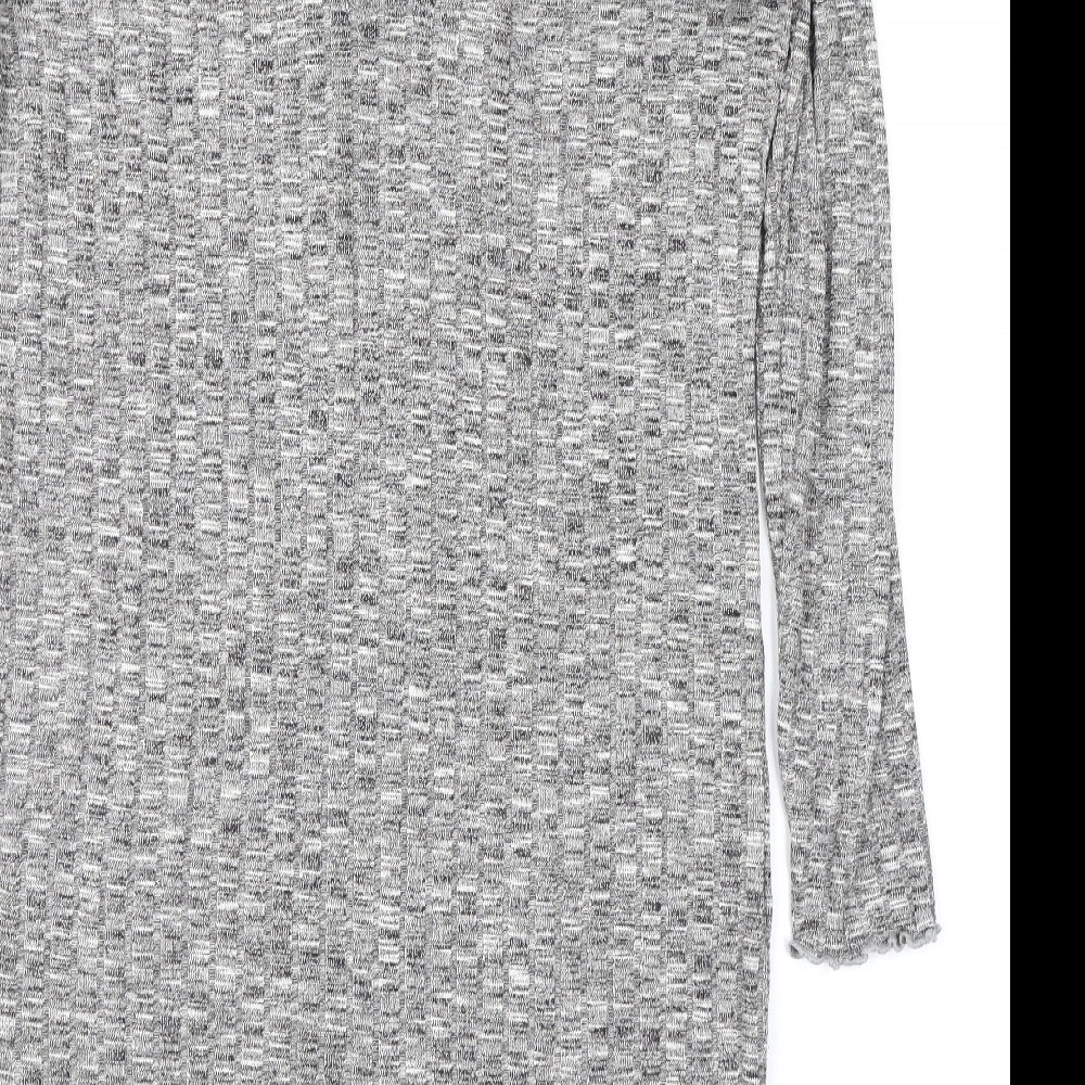 Vera Moda Womens Grey Knit Jumper Dress Size L