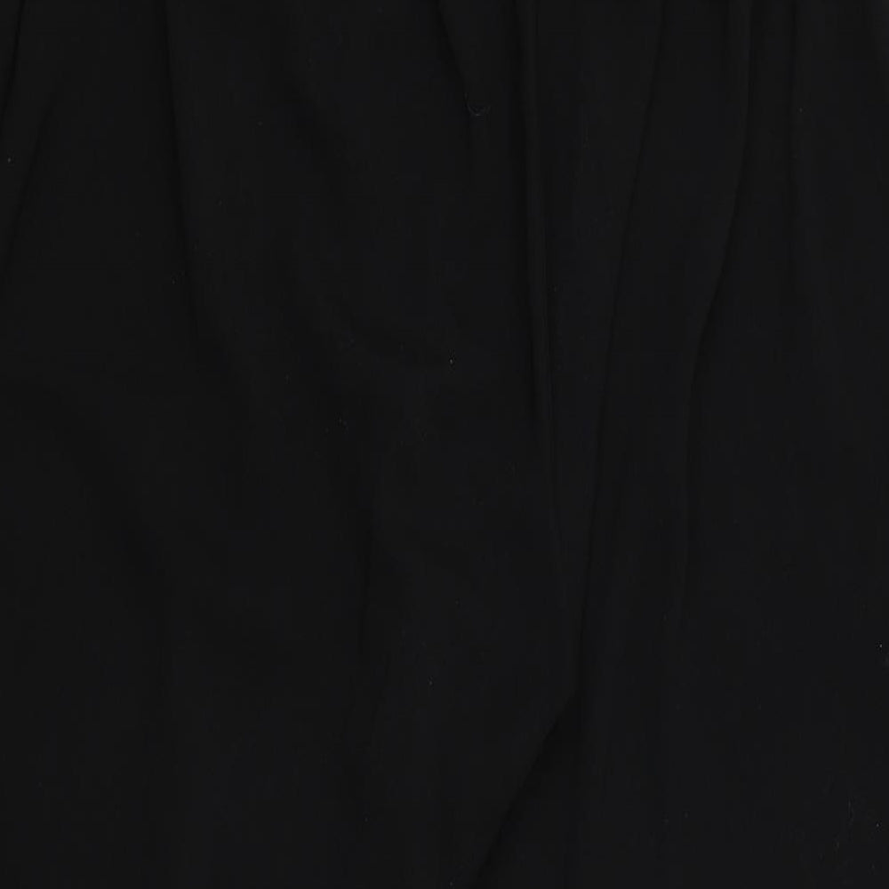 Womens UK Size XL essence Regular Fit Black Trousers