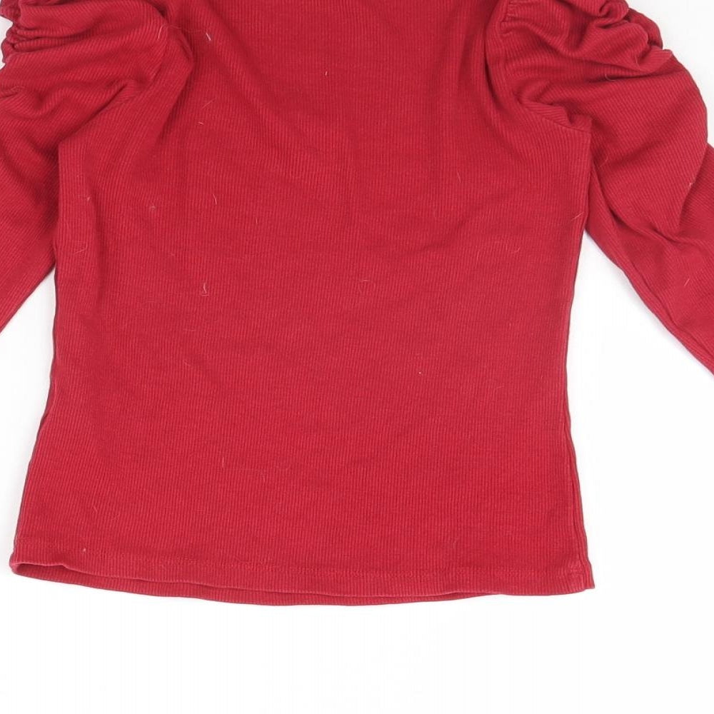 I Love Girls Wear Girls Red Basic T-Shirt Size 8 Years