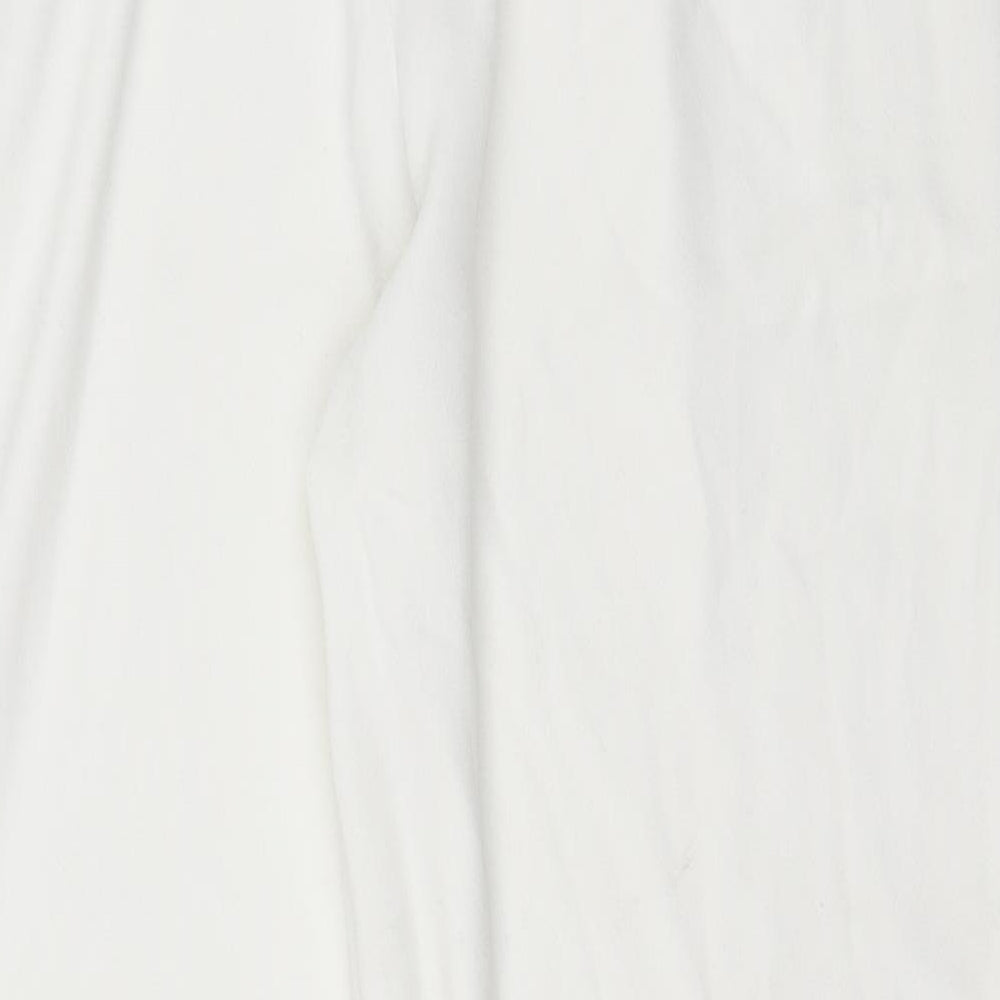 Stradivarius Womens White Trousers Size 42 L28 in