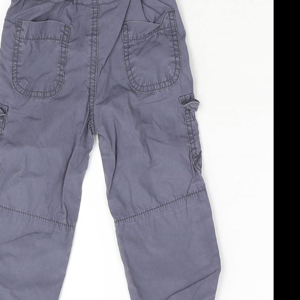 George Baby Grey Cargo Trousers Size 9-12 Months
