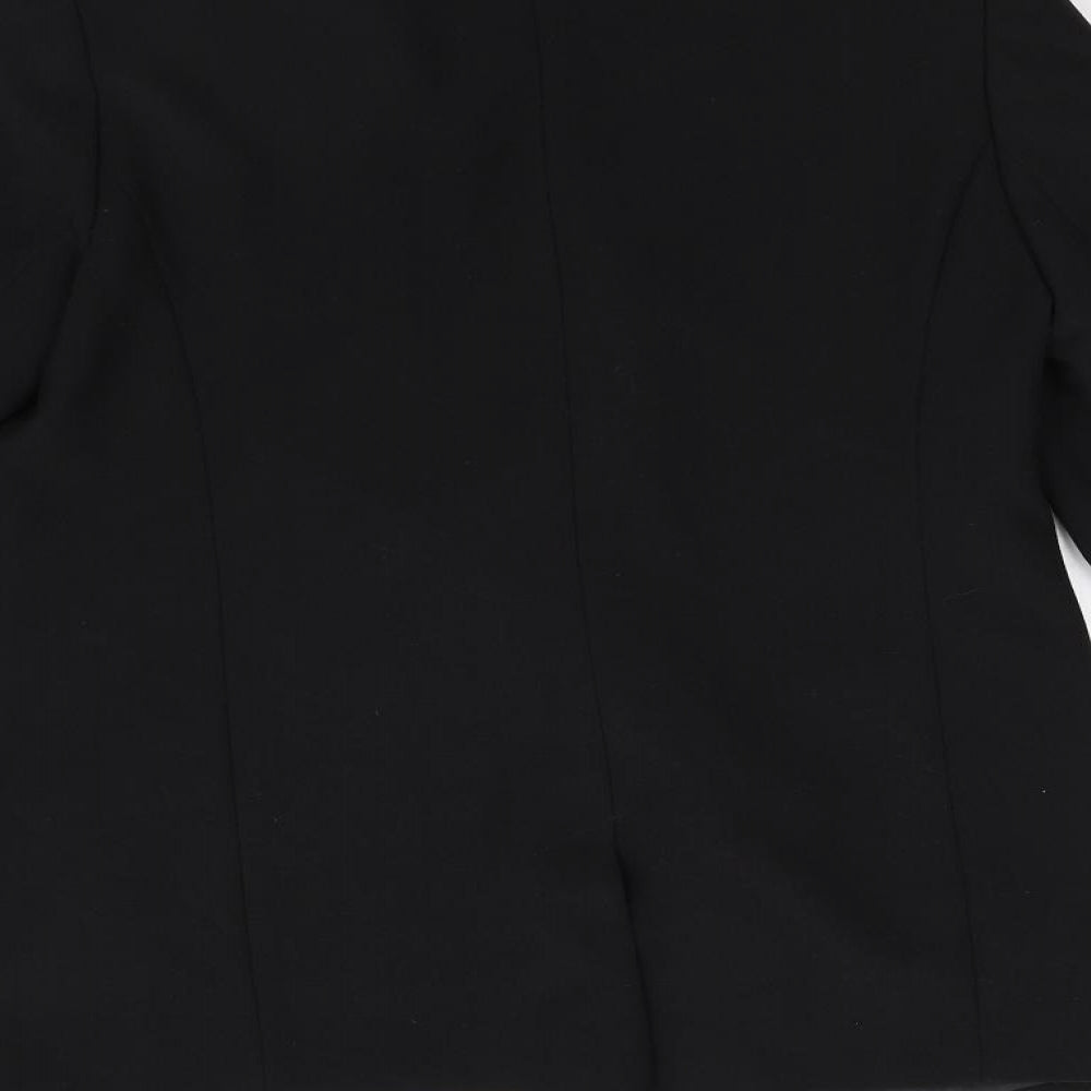Papaya Womens Black Jacket Blazer Size 12