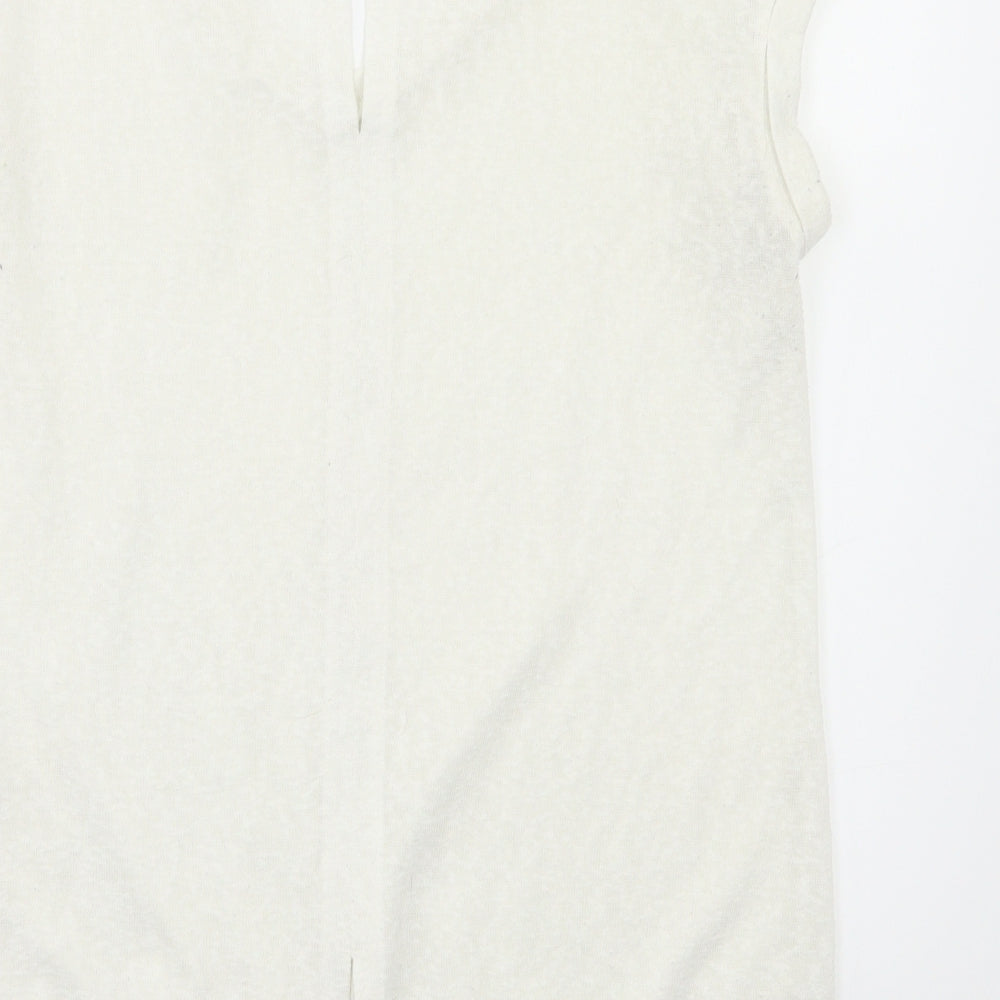 Womens UK Size 12 NEXT White Basic Tank