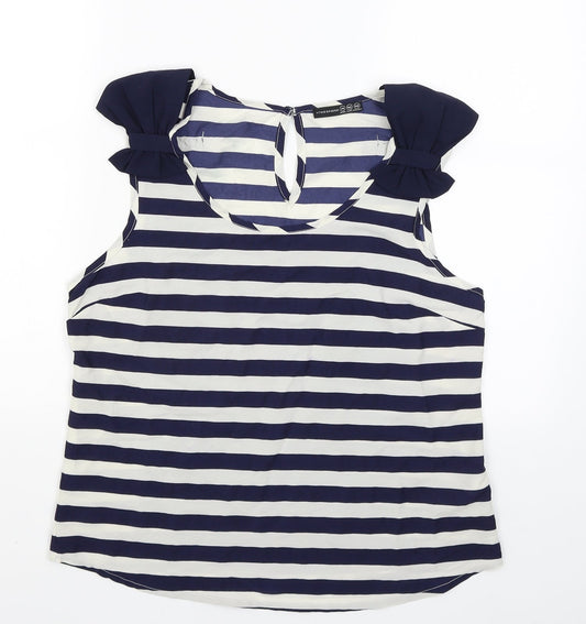 Womens UK Size 14 Atmosphere Blue Basic Tank
