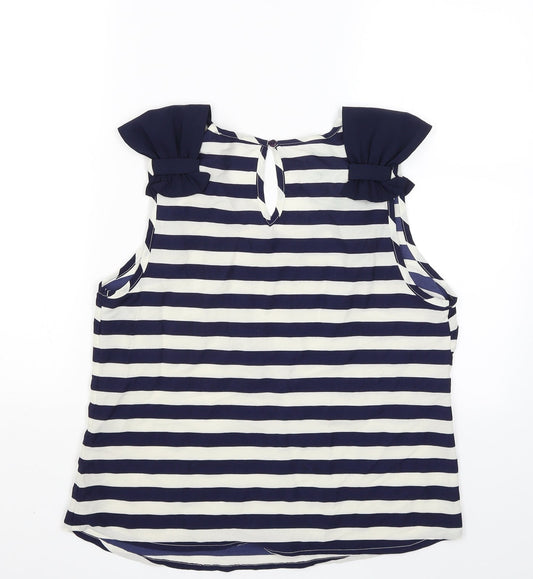Womens UK Size 14 Atmosphere Blue Basic Tank