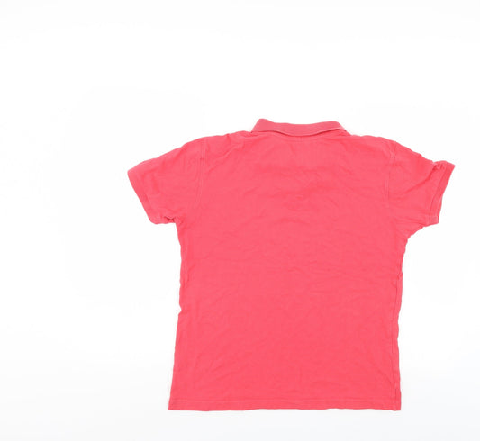 Pique Polo Mens Red Polo Size S